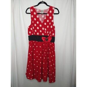 Disney Parks Authentic Minnie Mouse Dress Size L Cosplay Halloween Costume